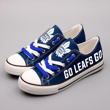 Women's and Youth NHL Toronto Maple Leafs Repeat Print Low Top Sneakers 003